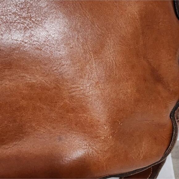 Patricia Nash‎ Brown Tooled Leather Saddle Bag crossbody purse - Picture 14 of 16